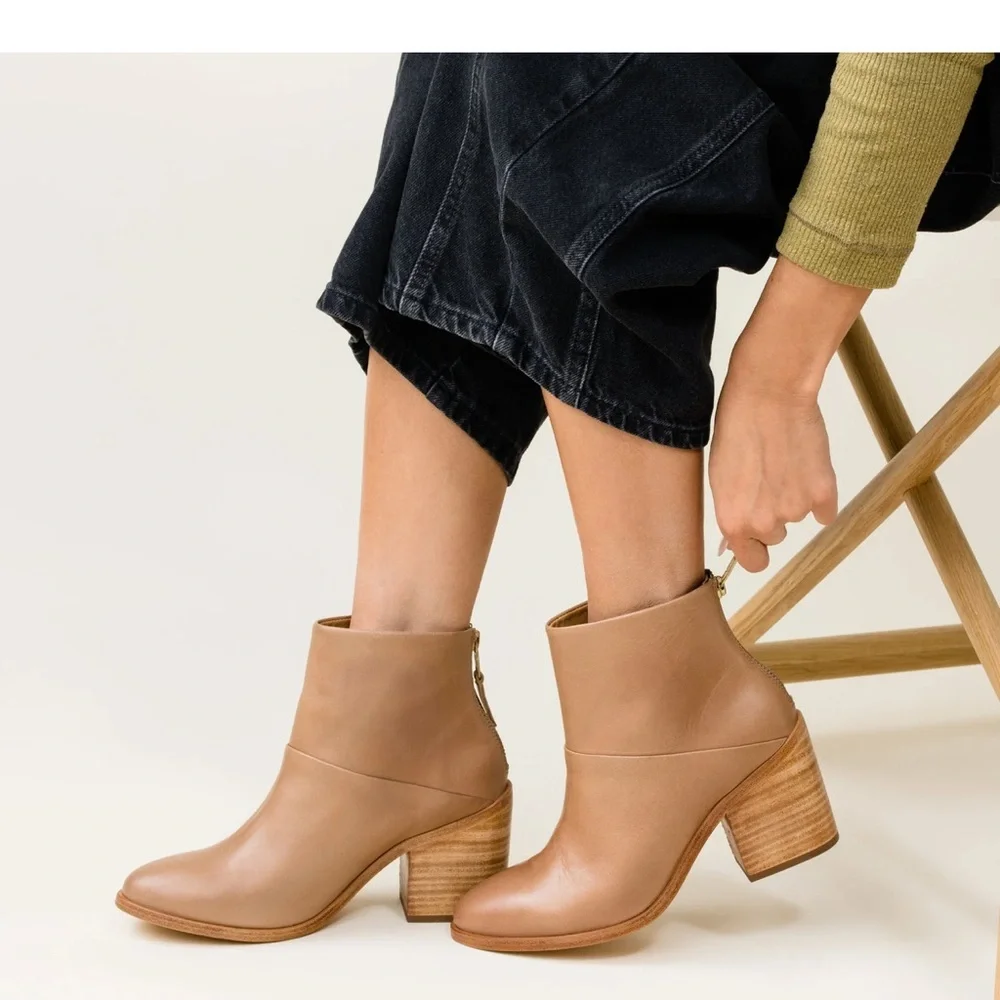 NEW IN BOX Anthropologie‎ x Nisolo Dari Heeled Boots